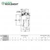 Rodamiento de soporte UC211-NSK