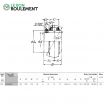 Rodamiento de soporte UC324-NSK