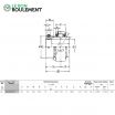 Rodamiento de soporte UEL206-NSK