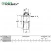Rodamiento de soporte UK211-NSK
