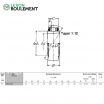 Rodamiento de soporte UK312-NSK