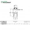 Rodamiento de soporte UK319-NSK