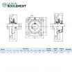 Unidad de rodamiento UCF208-INOX