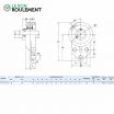 Unidad de rodamiento (plástico) UCFBL202-16-BLANC-INOX