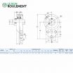 Unidad de rodamiento (plástico) UCFBL206-20-BLANC-INOX