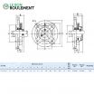 Unidad de rodamiento UCFC209-INOX