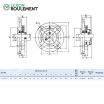 Unidad de rodamiento UCFC210-INOX