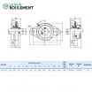 Unidad de rodamiento UCFL212-INOX