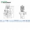 Unidad de rodamiento (plástico) UCHPL204-12-BLANC-INOX