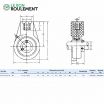 Unidad de rodamiento (plástico) UCHPL208-24-VERT-INOX