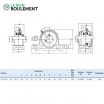 Unidad de rodamiento UCP208-INOX
