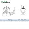 Unidad de rodamiento UCPA204-INOX