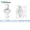 Unidad de rodamiento (aluminio) UFL000-INOX