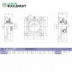 Unidad de rodamiento UKF212+H2312