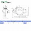 Unidad de rodamiento UKFL206+H2306