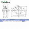 Unidad de rodamiento UKFL207+H2307
