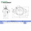Unidad de rodamiento UKFL215+H2315