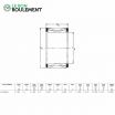 Corona de agujas K32X38X26-TV-INA