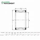 Corona de agujas KZK22X29X16-INA