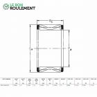 Corona de agujas KZK25X32X16-INA