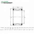 Corona de agujas KZK30X37X16-INA