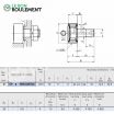 Rodillo de apoyo CF8-WB-UU-R/SG-IKO