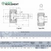 Rodillo de apoyo KR22-F-X-H-NTN