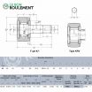 Rodillo de apoyo KR62-LL-H-3AS-NTN