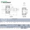 Rodillo de apoyo KR80-X-LL-H-3AS-NTN