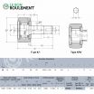 Rodillo de apoyo KRV26-F-LL-H-3AS-NTN