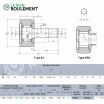 Rodillo de apoyo KRV35-LL-H-3AS-NTN