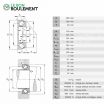 Rodamiento axial de rodillos cónicos 29256-E1-MB-FAG