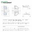 Rodamiento axial de rodillos cónicos 29428-E-SKF