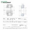Rodamiento de rodillos cilíndricos NU2210-ECP-C3-SKF