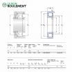 Rodamiento de rodillos cilíndricos NUP2308-ECP-SKF