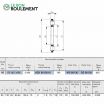 Rodamiento axial de rodillos cilíndricos AZK6013010-IKO
