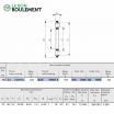 Rodamiento axial de rodillos cilíndricos AZK70957,5-IKO