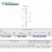 Arandela para rodamiento axial de rodillos GS1024-IKO