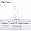 Arandela para rodamiento axial de rodillos GS1831-IKO