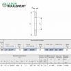Arandela para rodamiento axial de rodillos GS3047-IKO