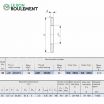 Arandela para rodamiento axial de rodillos GS3552-IKO
