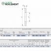 Arandela para rodamiento axial de rodillos GS4573-IKO
