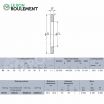 Arandela para rodamiento axial de rodillos GS89310-NTN