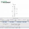 Arandela para rodamiento axial de rodillos WS1629-IKO