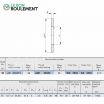 Arandela para rodamiento axial de rodillos WS3552-IKO