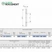 Arandela para rodamiento axial de rodillos WS5070-IKO