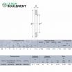 Arandela para rodamiento axial de rodillos WS81106-NTN