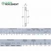 Arandela para rodamiento axial de rodillos WS89315-NTN