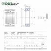 Rodamiento de rodillos cilíndricos NN3018-K-TN9-SP-W33-SKF