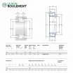 Rodamiento de rodillos cónicos 7210-SKF